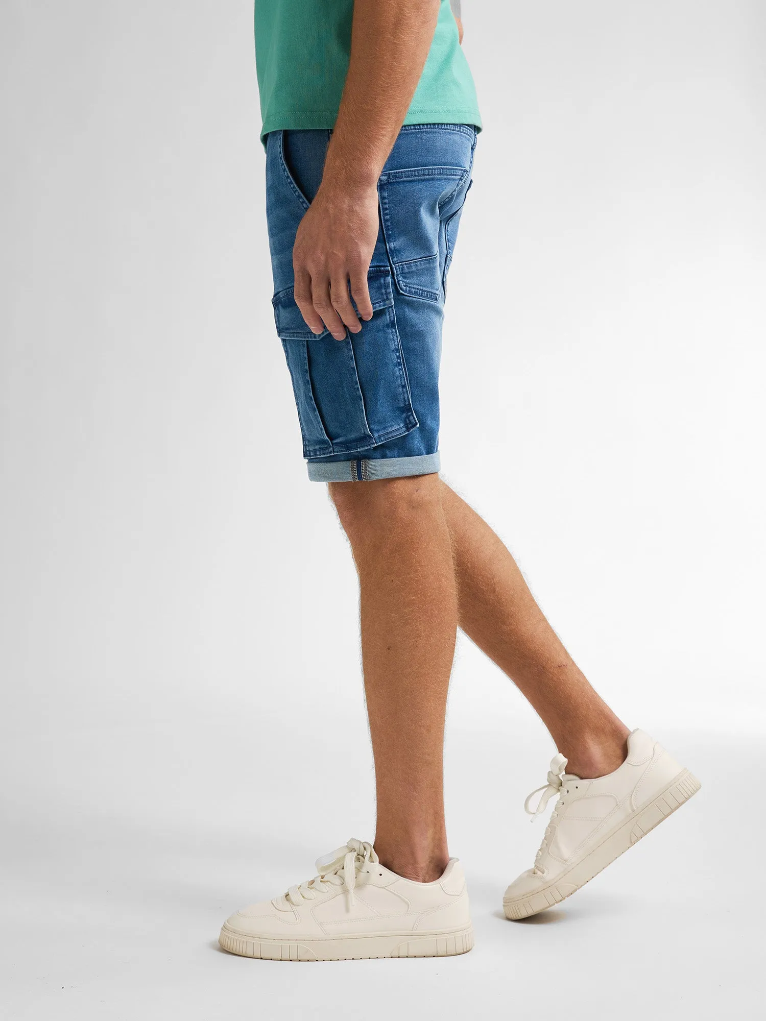 Torino Cargo Shorts Denim Zephyr