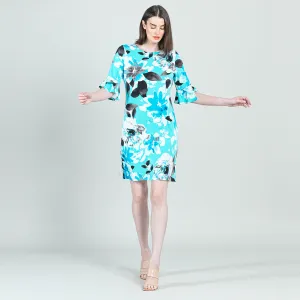 Tulip Cuff Back Tie Dress - Floral Petal - Final Sale!