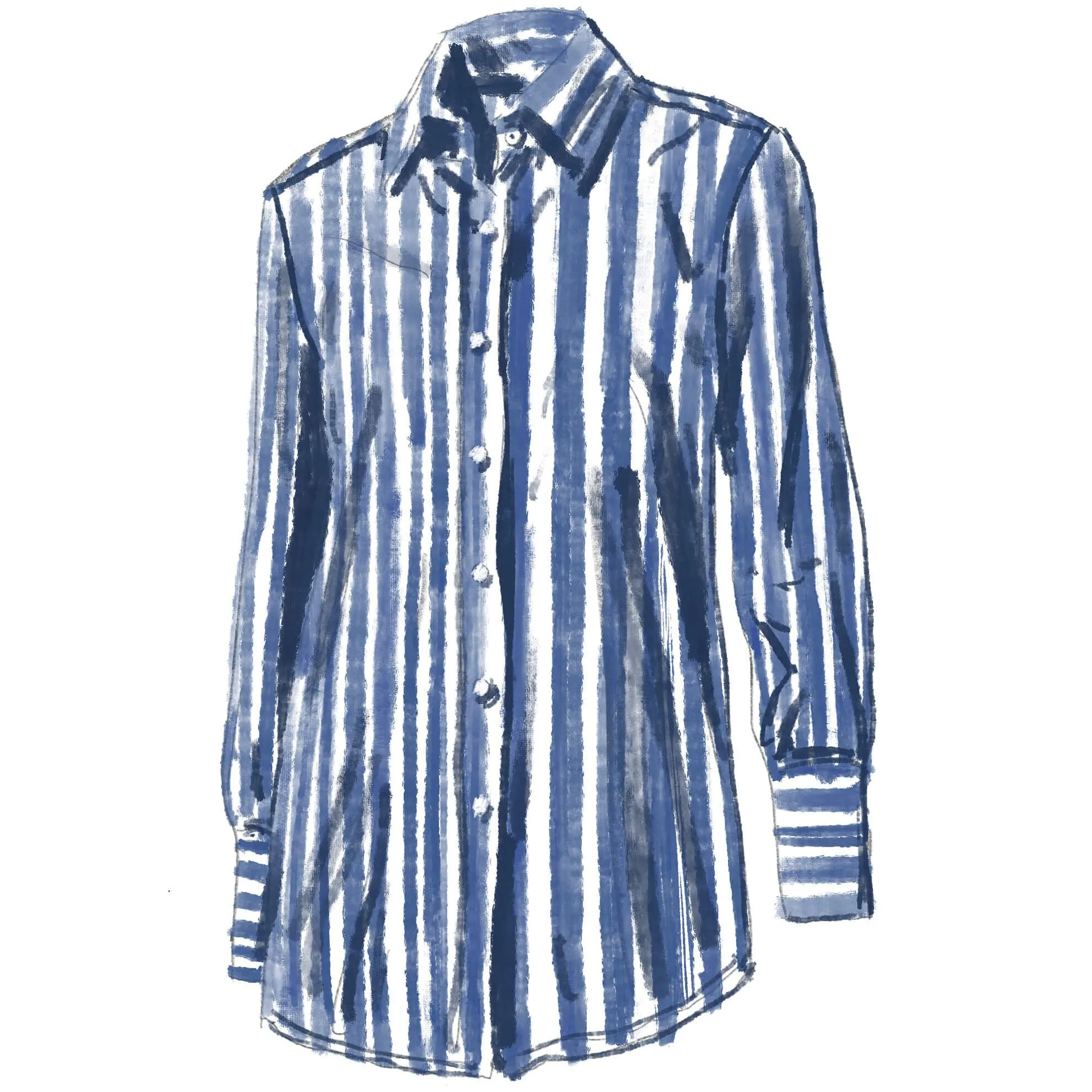 Tunic-Fit Poplin Blouse