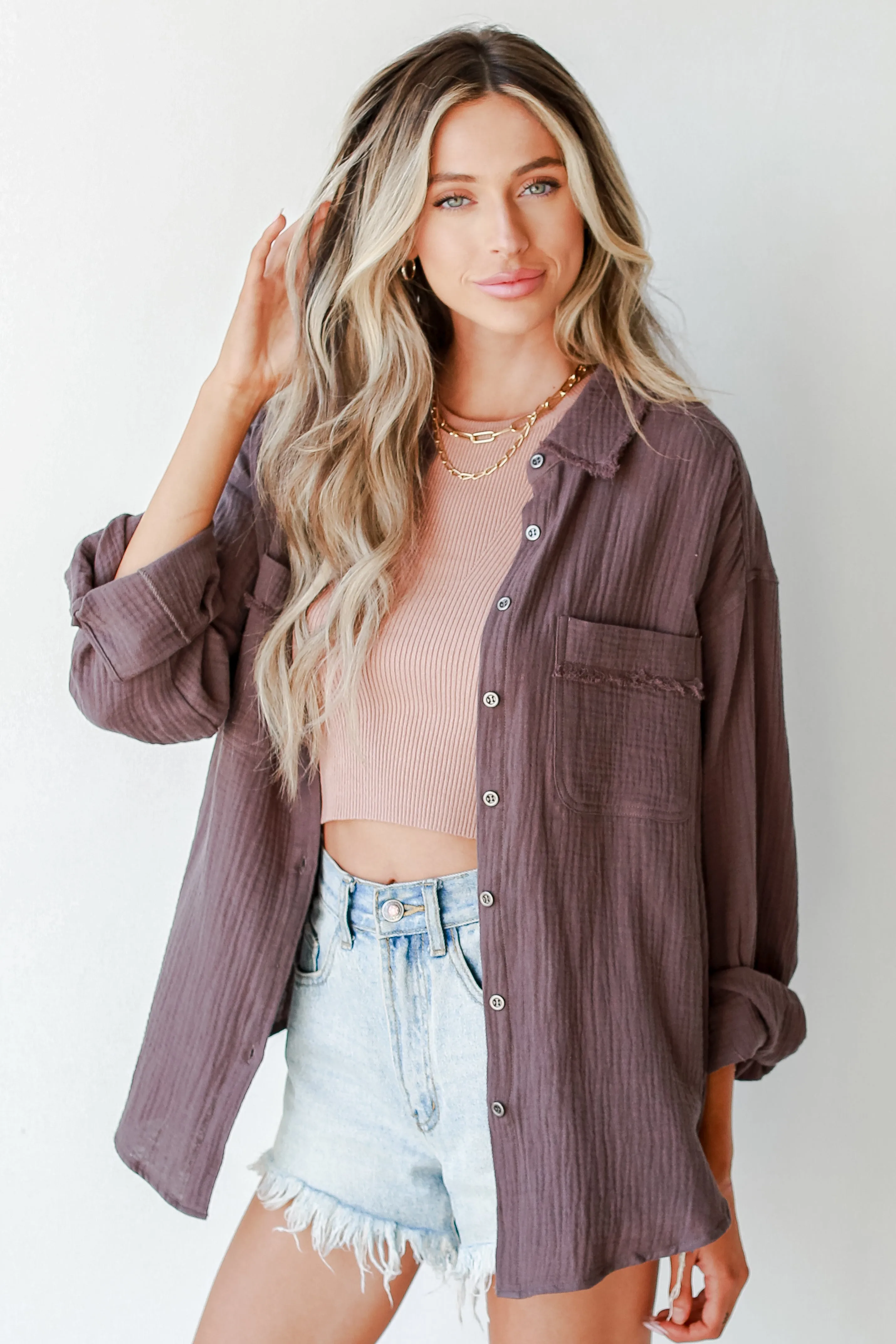Upgrade To Chic Linen Blouse