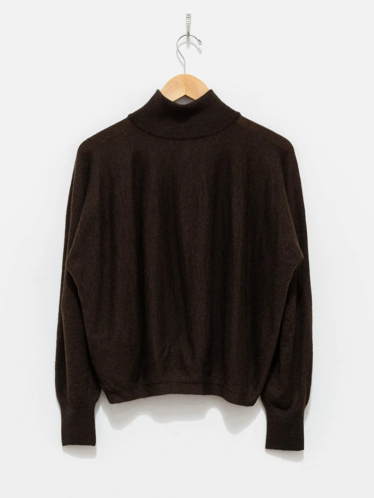 Worsted Yak Fine Gauge Knit Cardigan - Natural Brown